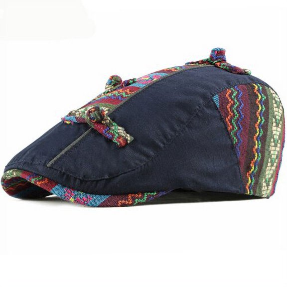 SikaFu Vintage Men Women Cap Artist Painter Newsboy Flat Cap Men Women Berets Spring Summer Cotton Sun Hat Adjustable Beret Cap