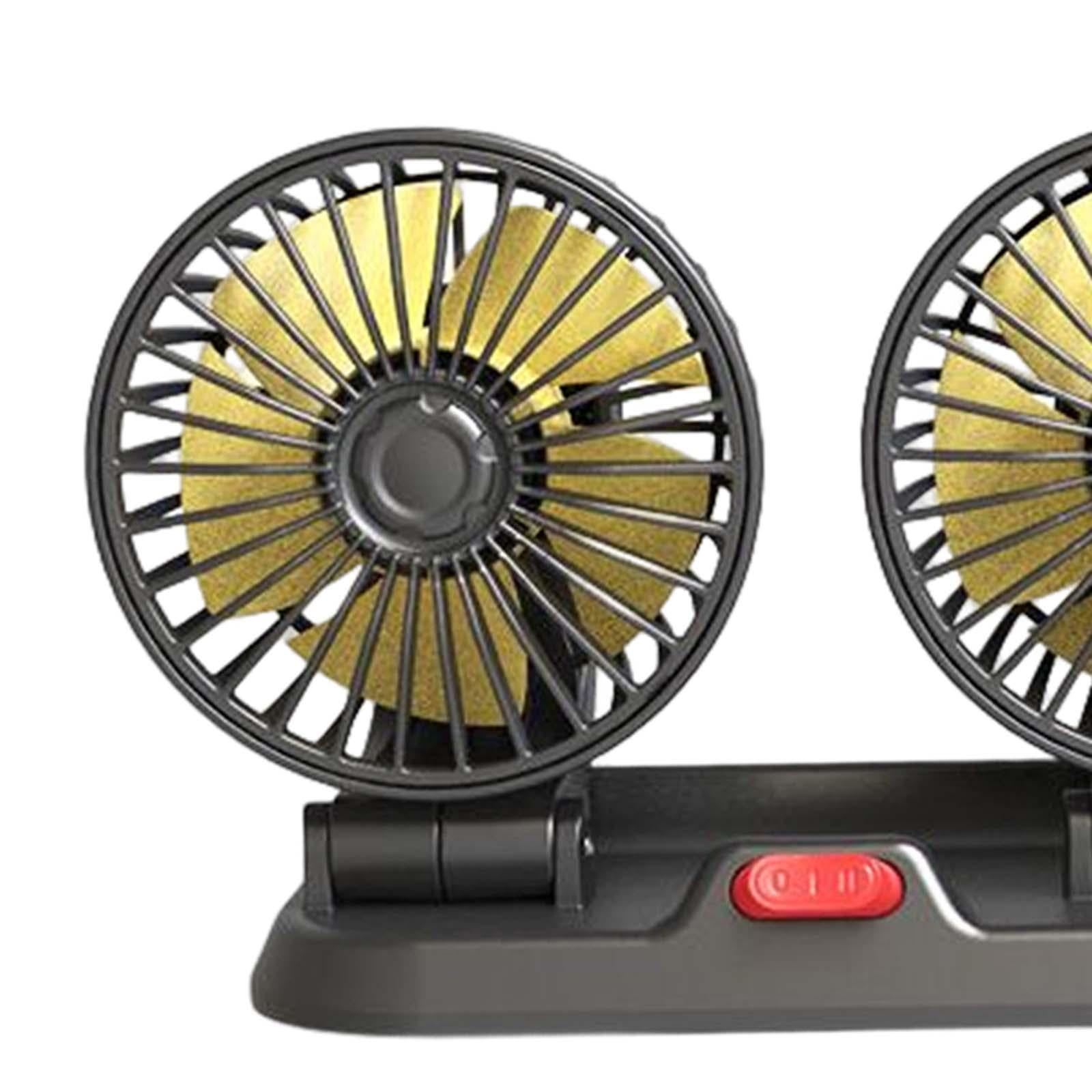 Car Fan 3 Head Automobile Vehicle Fan Auto Car Fans, Air Circulation Fan, for Truck 12V