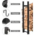 thumbnail image 2 of Support de Bois de Chauffage ft Extérieur Réglable Robuste Support de Bois Support de Bois pour Rangement Intérieur Cheminée Organisateur en Métal pour Bois d'Oeuvre Support Empilable, 2 of 8