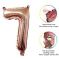 thumbnail image 3 of Rose Golden Large Balloon for Anniversary Birthday Party Decoartion(Number 7), 3 of 5