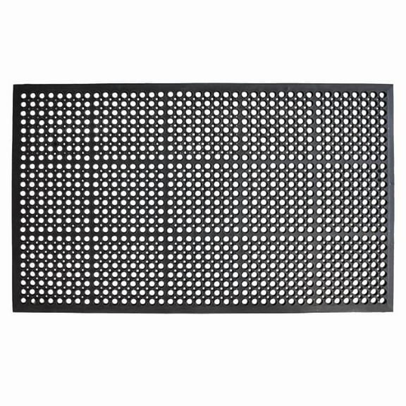 Calloway True Step Open Circle Rubber Outdoor Doormat 3' x 5'