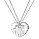 thumbnail image 5 of Collar a juego de rompecabezas, acero inoxidable/chapado en oro corazón gato/Yin Yang/árbol de la vida BFF colgante joyería mujeres/hombres bellamente empaquetado TUNC Sencillez, 5 of 5