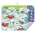 thumbnail image 5 of Ryvnso Ladybugs Daisy Flowers Dish Drying Mat for Kitchen Countertop 18x24 Large Dish Pad Drainer Rack Dish Sink Mats, 5 of 7