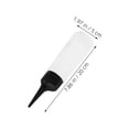 thumbnail image 4 of Transparent Plastic Hair Dye Applicator Bottle with Angled Tip and Squeeze Design for Home Use, 4pcs, 4 of 9