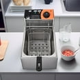 thumbnail image 3 of WeChef 2500W 12L Commercial Electric Countertop Stainless Steel Deep Fryer Basket French Fry Home Kitchen Restaurant, 3 of 10
