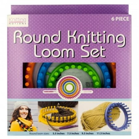 Bulk Buys OS354-6 Round Knitting Loom Set - 6 Piece