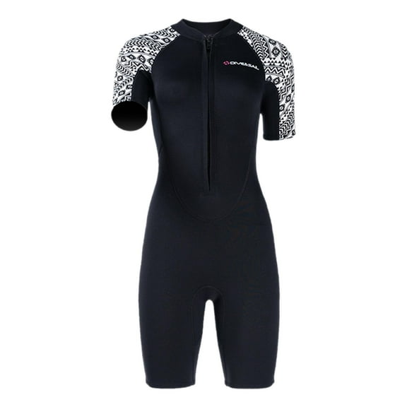 AMLESO Shorty Wetsuit 3mm Neoprene Diving Suit for Snorkeling Scuba Diving Swimming Female XXL