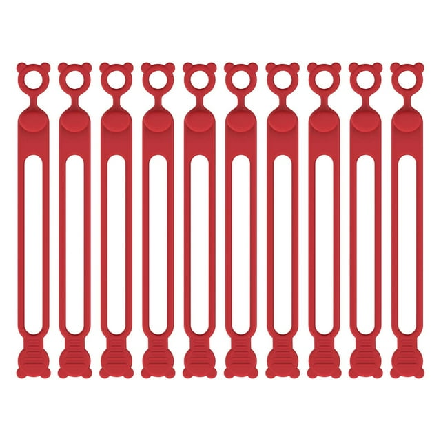 NARABB Silica Gel Data Cable Storage Cable Organizer Winding Device Bundling Tie Power Cord Home Self Fastening Sorting Sealing Bag Rope