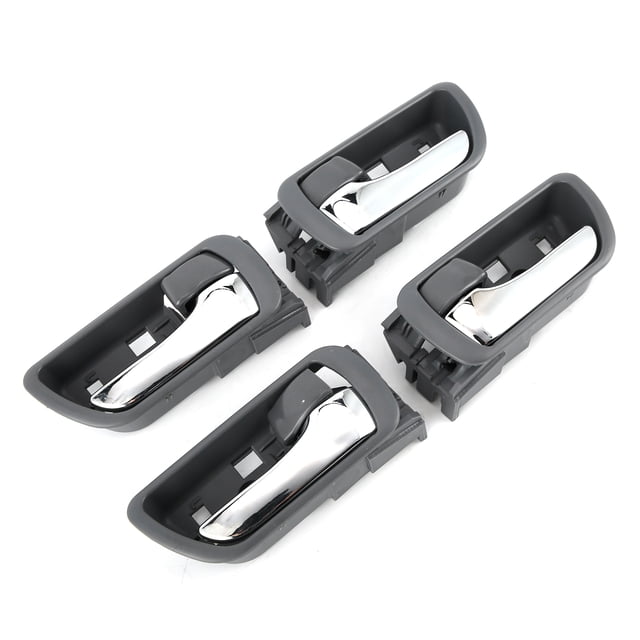 Poignée de Porte Intérieure Côté Conducteur, 4 Pcs Poignées de Porte Intérieure Côté Passager Ensemble Complet Poignées de Porte Intérieure Durabilité Améliorée