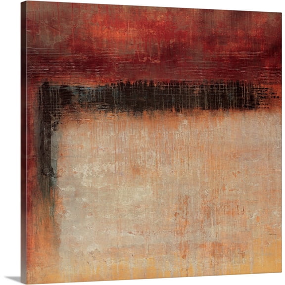 Great BIG Canvas | "Red Engine" Canvas Wall Art - 16x16
