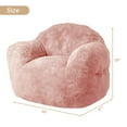 thumbnail image 4 of Giant Bean Bag Chair Sofa, Hign Density Foam Filled Sofa Chair with Armrest, Large Bean Bag Couch for Kids Adults, Pink, 4 of 7