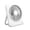 A004- White, variant on Small Portable Rechargeable Fan | Quiet Desk Fan for Office | Portable Personal Cooling Fan for Travel and Home Use, Purple