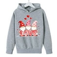 thumbnail image 3 of TaTaai Valentines Sweatshirt Women Gnomes Shirts Love Heart Sweater Crewneck Long Sleeve Pullover Tops Gift, 3 of 8