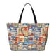 thumbnail image 2 of Fotbe Set Of Travel Vintage Bolsa de Viaje para Playa - Resistente al Agua, Bolsa Tote de Gran Capacidad y Ligera con 7 Bolsillos para Mujeres y Hombres, 2 of 7