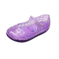 thumbnail image 2 of Fnooota Girls Jelly Sandals, Closed Toe Adjustable Strap Gifts Non Slip Summer Shoes Purple Size 9.5（Little Kids), 2 of 7