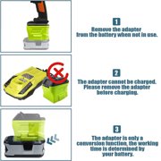Battery Adapter for Ryobi 18V Convert to for WORX 20V 4-PIN Cordless Power Tools