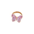 thumbnail image 1 of PVCS Ladies Fashion Creative Solid Color Butterfly Adjustable Ring With Opening, 1 of 4