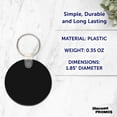 thumbnail image 4 of Round Soft Key Tags Set of 10, Bulk Pack - Perfect for Tradeshows, Party Favors, Events - Black, 4 of 5