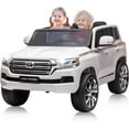thumbnail image 1 of 12V Licensed Toyota Land Cruiser Ride-On Car with Remote Control, 3 Speeds & LED Lights, 1 of 7