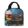 thumbnail image 1 of Balery Spooky Halloween Bolsa de Almuerzo Aislada – Caja de Almuerzo con Papel de Aluminio Grueso, Mantiene la Comida Fresca por 4 Horas, 1 of 8