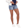 thumbnail image 2 of Savi Parker Women's Maternity Knit Denim Shorts, 2 of 7
