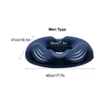 thumbnail image 2 of Happon Donut Pillow, Hemmoroid Pillow, Tailbone Hemorrhoid Seat Cushion for Men,Tailbone Pain Relief, High Resilience Memory Foam, Especially Suitable for Long Sitter, Office, Game, Car, Navy Blue, 2 of 6