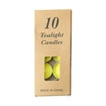 thumbnail image 2 of Colored tealight Candles Handmade Organic Tea Lights Set of 10pack Small Candles 1.5-2 Hours Burn Tea Lights for Valentine's Day, Birthday, Votive Parties, Home Decoration, Yellow, 2 of 9
