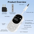 thumbnail image 4 of Transmisor y receptor de audio Bluetooth Giecy Airplane 5.3 Blanco, 4 of 9