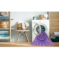 thumbnail image 2 of Ahgly Company Machine Washable Indoor Square Transitional Heliotrope Purple Area Rugs, 3' Square, 2 of 7