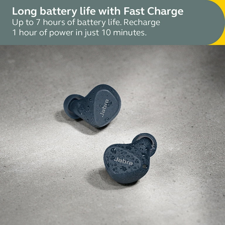Jabra Elite 4 Active In-Ear Bluetooth Earbuds, Active Noise Cancelling, Navy Jabra Elite 4 Active In-Ear Bluetooth Earbuds, Active Noise Cancelling, Navy