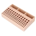 thumbnail image 1 of RACH DE ALMACENAMENTO DE 98 AGUJEROS, SOPORTE DE HERRAMENTAS DE CUERO CONVENIENTE UNA UNA GRAN CAPACIDAD DE ALTA RESITENCIA CON 3 RUNUAS Para Almacenar Puñetaze y Cincel, 1 of 7