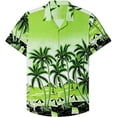 thumbnail image 3 of Camisas de selva tropical para hombres, ropa con impresión 3D, camisas hawaianas de playa, blusas Y2K de manga corta, ropa vintage, blusa con solapa, 3 of 5