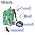 thumbnail image 4 of Naloa Christmas French Bulldog Canvas Backpack for Men Women Rucksack Casual Travel Daypack College Tote Satchel Bookbag for Teens-Small, 4 of 7