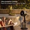 thumbnail image 2 of COWIN Portable Oscillating Cooling Fan with Remote Control and Water Tank Pedestal Mist Fan, 2 of 5