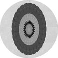 thumbnail image 1 of Ahgly Company Machine Washable Indoor Round Transitional Dim Gray Area Rugs, 3' Round, 1 of 7