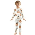 thumbnail image 7 of Boys Pajamas Girls Pajama Polka Dot Bow Pumpkin Cute Comfortable Cotton Two-piece Pajama Set, 7 of 7