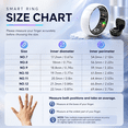 thumbnail image 3 of Wrongduck Ceramic Fitness Tracking Ring for Women Men, Bluetooth Activity Tracker Ring, Sleep Tracking, Waterproof Design, No Subscription, Wireless Charging, iOS & Android, 3 of 8