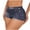 Navy, variant on Womens Stretchy Butt Lifting Shorts Casual Printed Booty Jegging Shorts for Curvy Women
