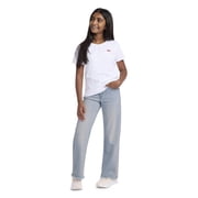 Levi Strauss Signature Little and Big Girls Wide Leg Jeans, Sizes 5-18