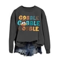 thumbnail image 4 of TINZ Chandail à Manches Longues Imprimé l'Action de Grâce Col Rond Automne Chandail Décontracté Haut Doux Confortable Vêtements de Détente pour Vacances Chandail à Capuche Fermeture Éclair Manteau Chaud Grande Taille pour Femmes, 4 of 4