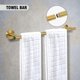 thumbnail image 4 of Toalleros de 5 piezas para baño Juego de accesorios de baño de acero inoxidable Soporte para toallas de baño Juego de barra de toalla de baño resistente montado en la pared Juego de accesorios de baño, 4 of 5
