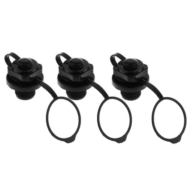 3 Tapas De Válvula De Tornillo De Plástico De 22mm Para Bote Inflable, Kayak, Piscina, Canoa, Balsa