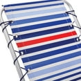 Mainstays Aluminum Bungee Beach Chair, Red White & Blue Stripe