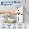 thumbnail image 2 of KOYMISKU Automatic Soap Dispenser, 13.5oz/400mL Touchless Wall Mounted USB Rechargeable, 6-Level Adjustable Smart Hand Soap Dispenser for Bathroom Kitchen, 2 of 8