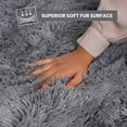 thumbnail image 6 of IR Imperial Rooms Solid Collection Shaggy 4x4Ft Round Rug for Living Room Fluffy Rug Grey, 6 of 12