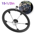 thumbnail image 1 of Boat Steering Wheel, Great Material Long Service Life Practical Easy To Operate Beautiful  For Home, 1 of 8
