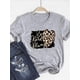 thumbnail image 4 of Camiseta básica para mujer, ropa estampada, camiseta de leopardo, corazón de amor, tendencia, Top bonito de verano, Camiseta estampada de manga corta a la moda, 4 of 5