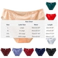 thumbnail image 5 of Blmnix Breathable Underwear Women Plus Size Hipster Panties Panty Red Cotton Underwear for Women,XL, 5 of 5