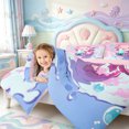 thumbnail image 4 of Manfei Pastel Axolotl Pattern 7-Piece Twin Bedding,3D Print Salamander Bedding Comforter Set,Pink Reversible, 4 of 7
