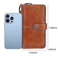 thumbnail image 3 of KAWELL Women's Leather RFID Blocking Wristlet Wallet - Large Capacity Purse with Wrist Strap, 3 of 8